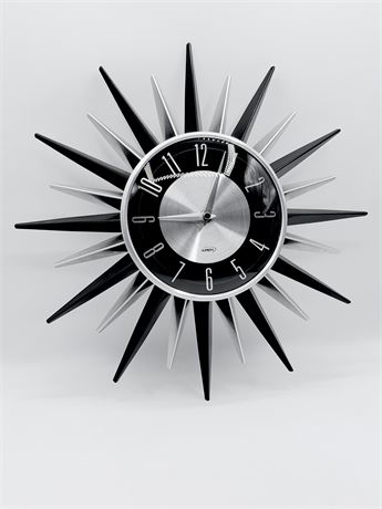 KIRCH ~ Retro Metal Starburst Wall Clock