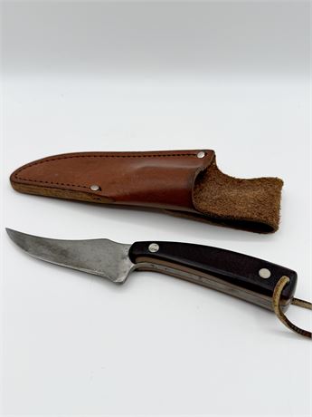 SCHRADE USA 152 ~ Old Timer ~ Hunting Knife With Leather Sheath