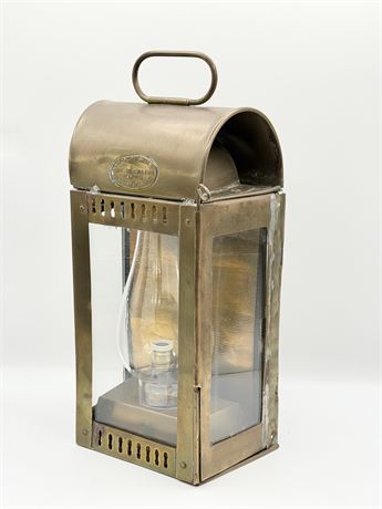 ROBB MOORE & NEILL ~ Vtg. Brass Marine Lantern