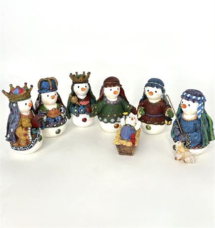 Snowman Nativity Scene