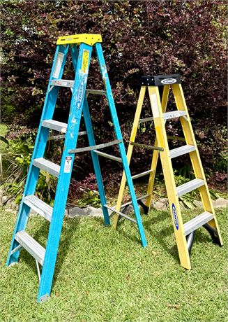Set of 2 Werner 6ft and 5ft Ladders
