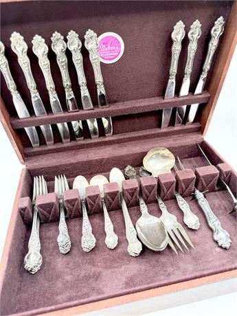 WALLACE ~ Violet ~ 5 Piece Sterling Service for 6 ~ 44 Total Pieces