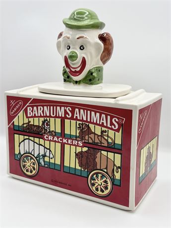 NABISCO ~ Barnum’s Animal Crackers Ceramic Cookie Jar