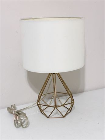 Gold Wire Geometric Table Lamp