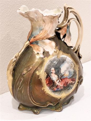 Royal Vienna Porcelain Portrait Ewer