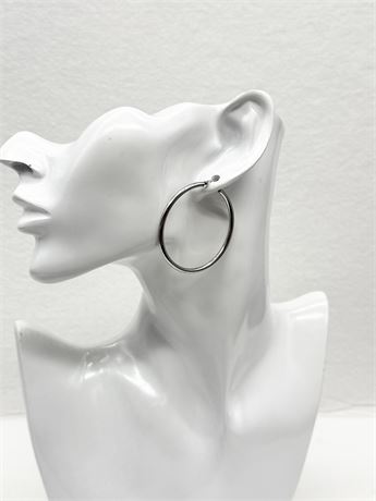 925 ~ 5” Hoop Earrings