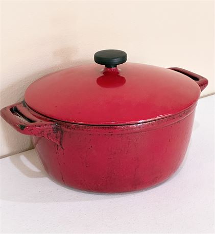 TRAMONTINA ~ Red Enameled Cast Iron Dutch Oven