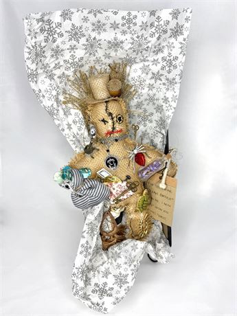 Whimsical NOLA Marie Laveau Voodoo Doll with Charms
