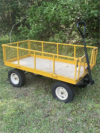 Heavy Duty Steel Yard & Garden Cart