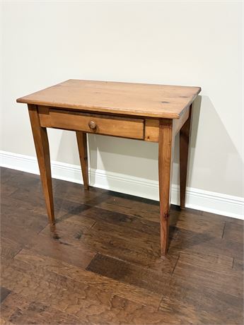 Solid Wood Writing Table W/ Drawer
