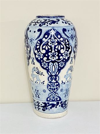 PUEBLA TALAVERA ~ Uriarte ~ Large Glazed Terracotta Decorative Jar