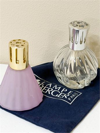 LAMPE BERGER ~ Pair (2) Glass Catalytic Fragrance Lamp