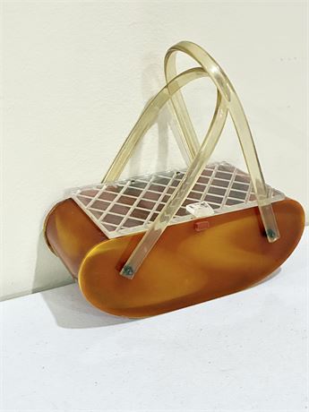 Vintage 1950s Lucite Box Purse