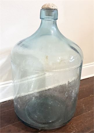 Heavy Duty 5-Gallon Blue Glass Jug