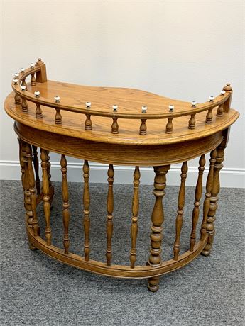 Solid Wood Spindle Writing Desk