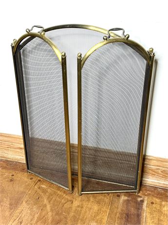 Brass Frame Fireplace Screen - New In Box