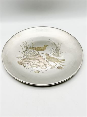 REED & BARTON ~ Sandpiper 3178 ~ Limited Edition Damascene Audubon Collection