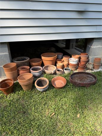 Terracotta Pots ~ Lot Of (50)