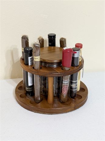 DECATUR INDUSTRIES ~ Lazy Susan Cigar Stand
